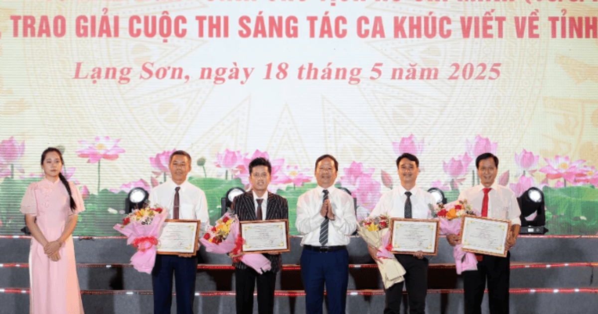 Mai Trần Lâm lập cú đúp giải thưởng ca khúc về Lạng Sơn