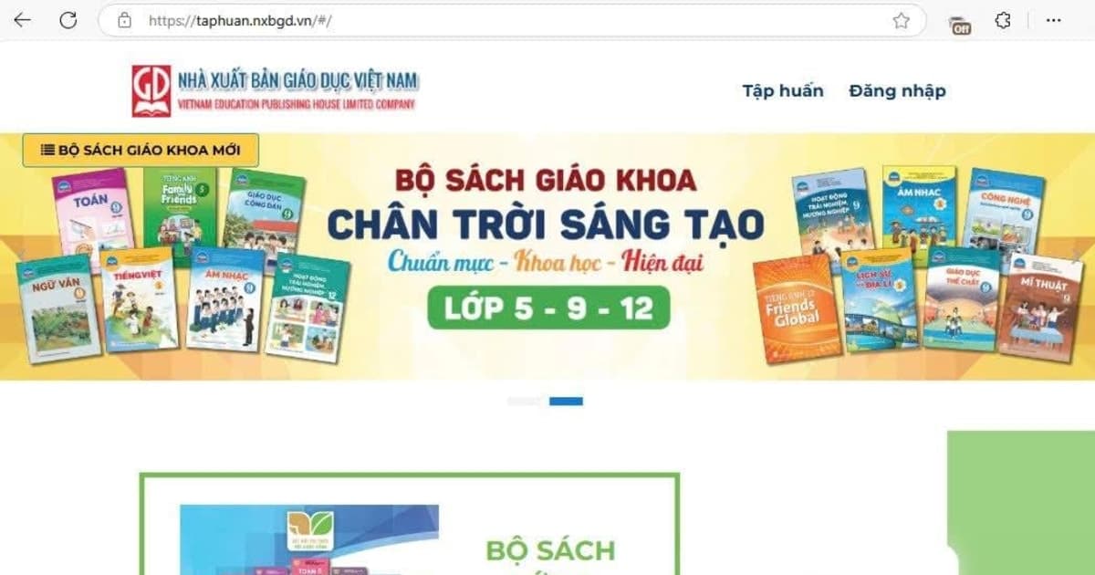 Nhà xuất bản Giáo dục Việt Nam thông báo về việc sử dụng sách giáo khoa điện tử miễn phí