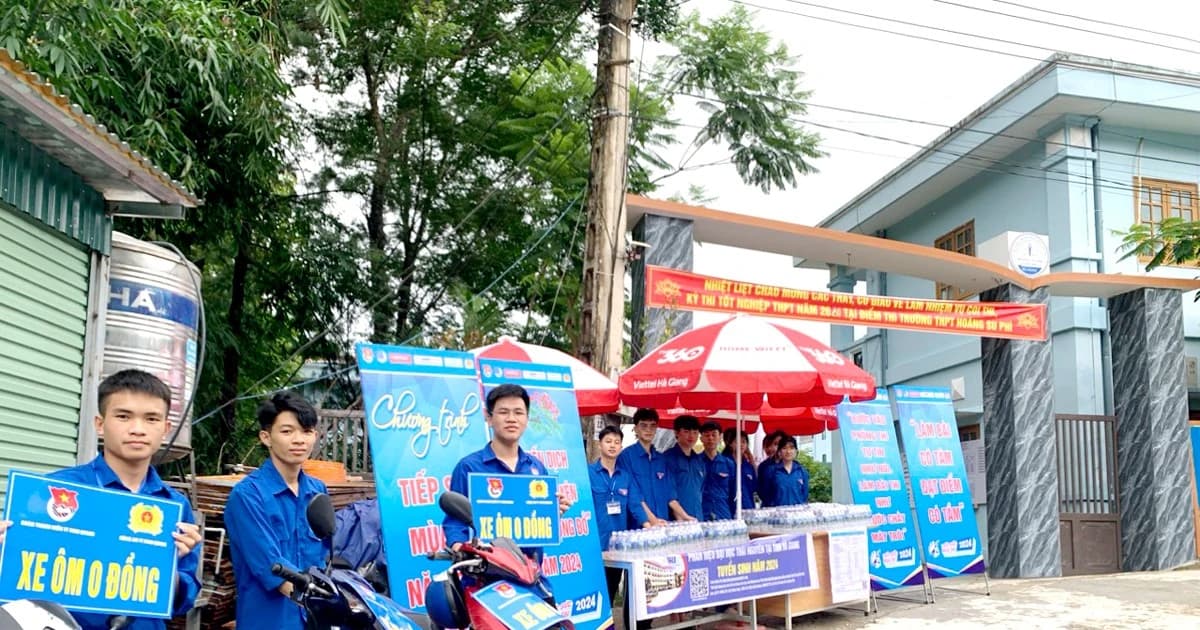 Gần 1.000 tình nguyện viên hỗ trợ thí sinh thi tốt nghiệp THPT ở Hà Giang