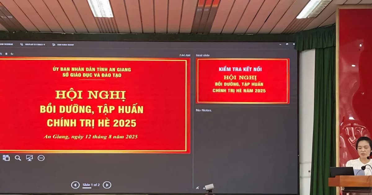 Ngành GD&ĐT An Giang bồi dưỡng chính trị hè 2025 cho cán bộ, công chức