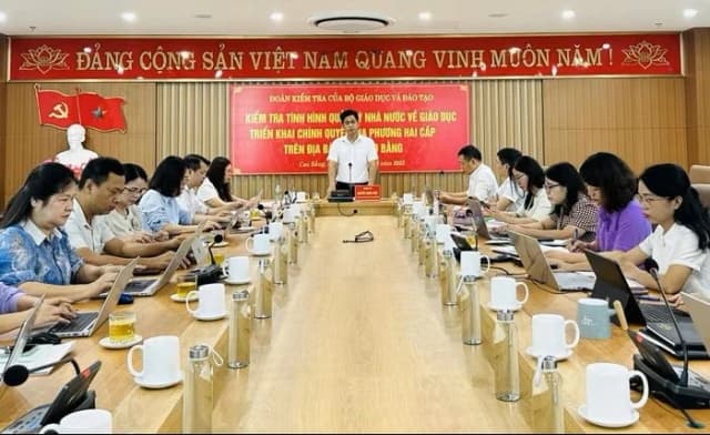 Kiểm tra công tác quản lý nhà nước về giáo dục tại Cao Bằng