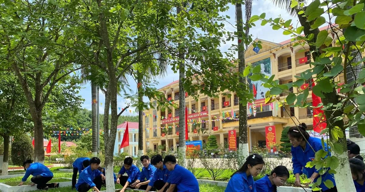 Các nhà trường tại Tuyên Quang bảo vệ môi trường, hướng tới Quốc khánh 2/9