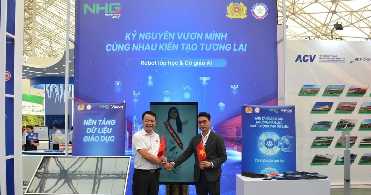 Nhiều giải pháp giáo dục thông minh được giới thiệu tại triển lãm 80 năm thành tựu đất nước