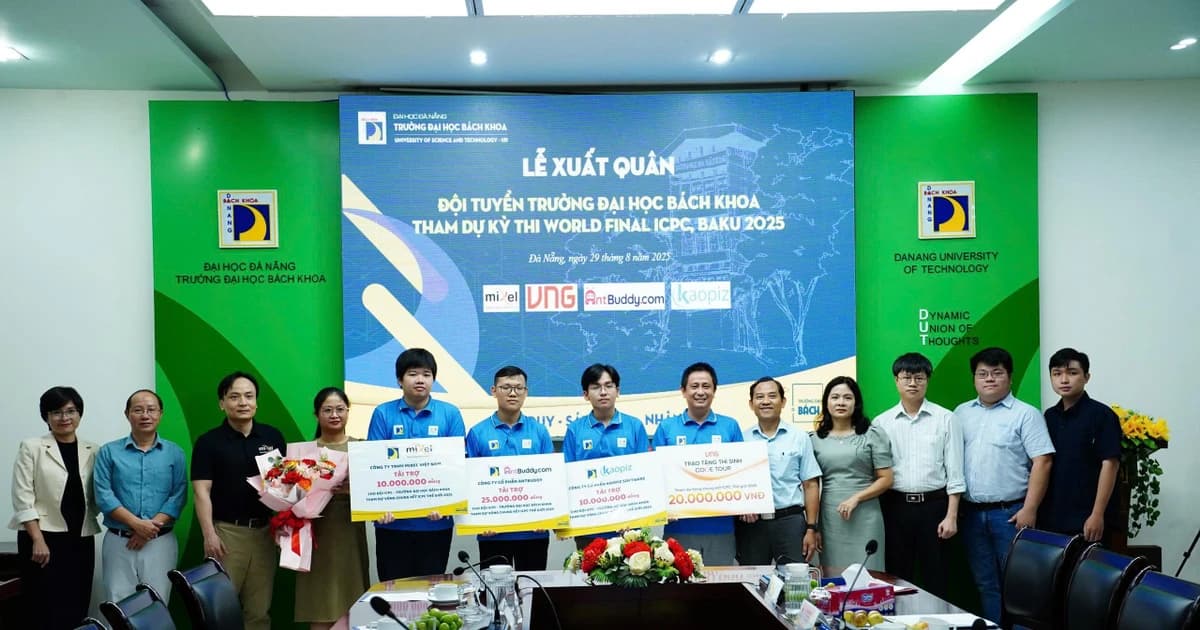 Trường ĐH Bách khoa Đà Nẵng xuất quân dự Chung kết thế giới Kỳ thi lập trình SV