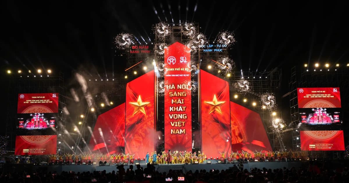 Hà Nội rực sáng trong đêm nghệ thuật đặc biệt kỷ niệm 80 năm Quốc khánh