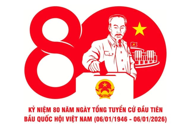 Công bố mẫu biểu trưng 80 năm Ngày Tổng tuyển cử đầu tiên bầu Quốc hội Việt Nam