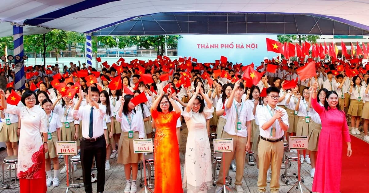 Gần 2,3 triệu học sinh Hà Nội hân hoan dự lễ khai giảng đặc biệt