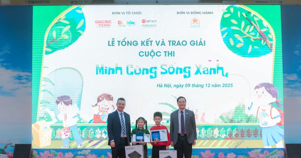 Cầu Vồng Tuổi thơ và Elmich Việt Nam tổng kết Cuộc thi 'Mình cùng sống xanh'