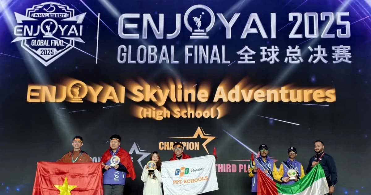 Đội tuyển Việt Nam giành 14 giải thưởng tại Cuộc thi Enjoy AI 2025