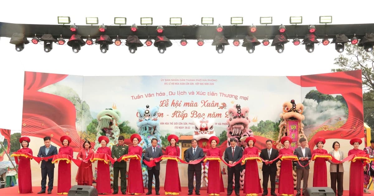 Khai mạc Tuần Văn hóa, Du lịch và xúc tiến Thương mại lễ hội mùa Xuân Côn Sơn - Kiếp Bạc 2026