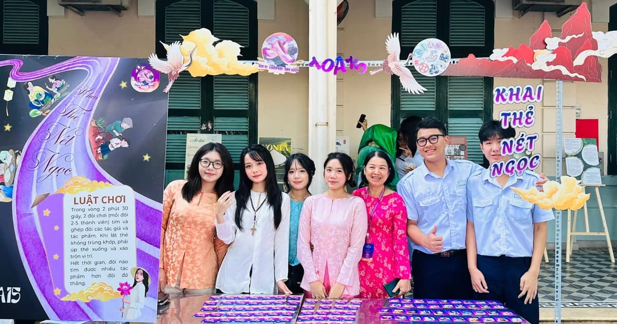 Học sinh 'làm sống lại' hình tượng người phụ nữ qua dự án Ngữ văn sáng tạo