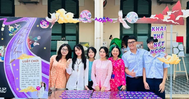 Học sinh 'làm sống lại' hình tượng người phụ nữ qua dự án Ngữ văn sáng tạo