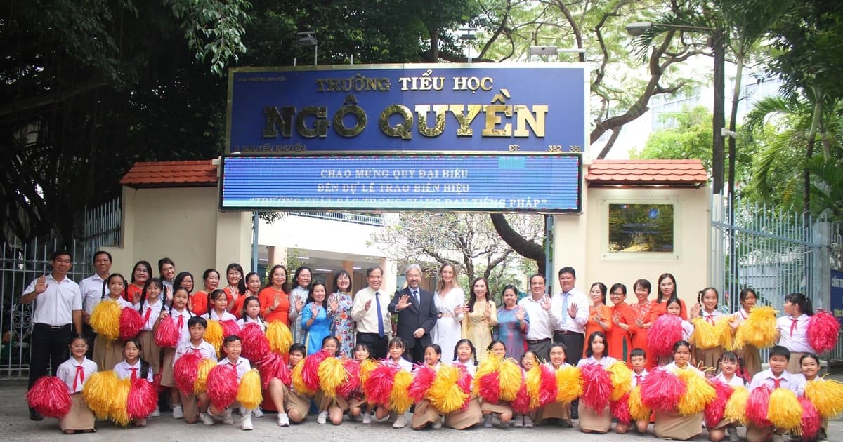 TP Cần Thơ có 6 trường được trao tặng danh hiệu Label FrancEducation