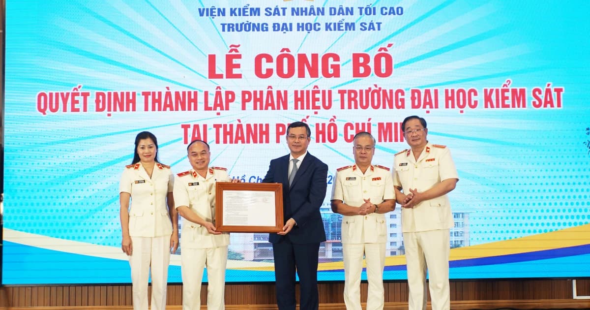 Công bố thành lập Phân hiệu Trường Đại học Kiểm sát tại TPHCM