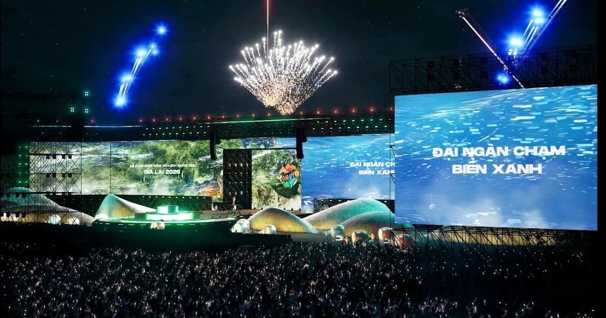 Siêu sân khấu thực cảnh hứa hẹn bùng nổ đêm khai hội Năm Du lịch quốc gia 2026