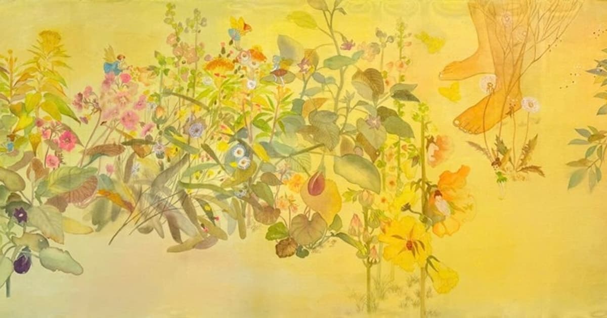 Triển lãm ‘Vừa yêu vừa vẽ’: Điểm chạm cảm xúc từ chất liệu lụa