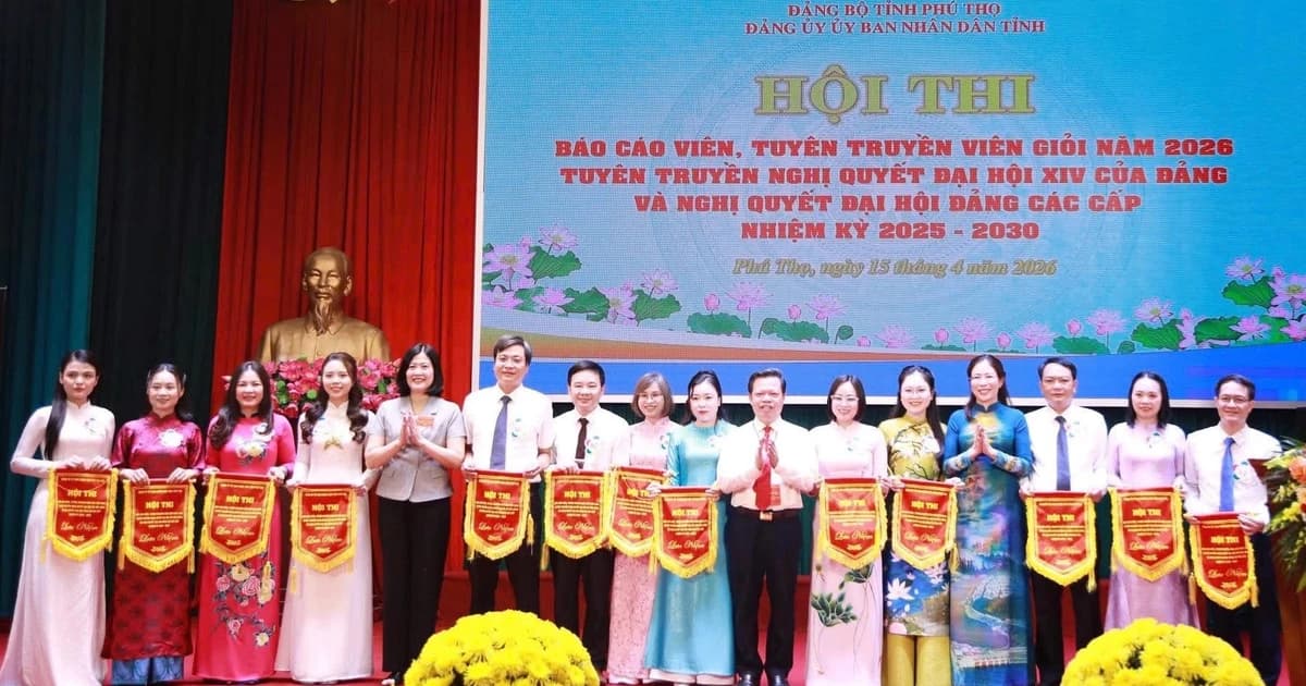 Phú Thọ: Đảng bộ Sở GD&ĐT đạt giải Nhất hội thi báo cáo viên 2026