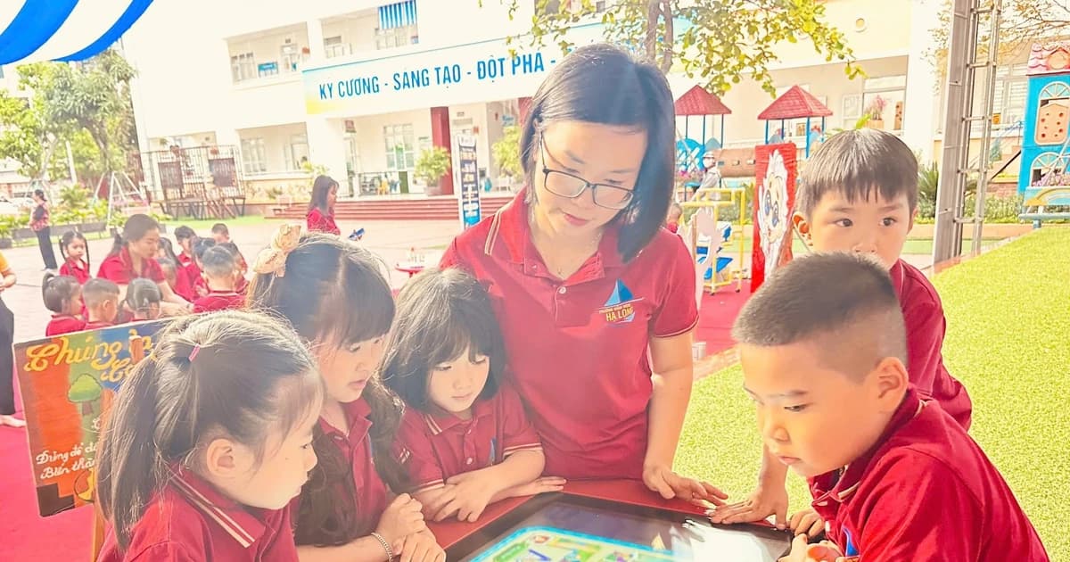 Khi AI ‘gõ cửa’ trường mầm non Quảng Ninh
