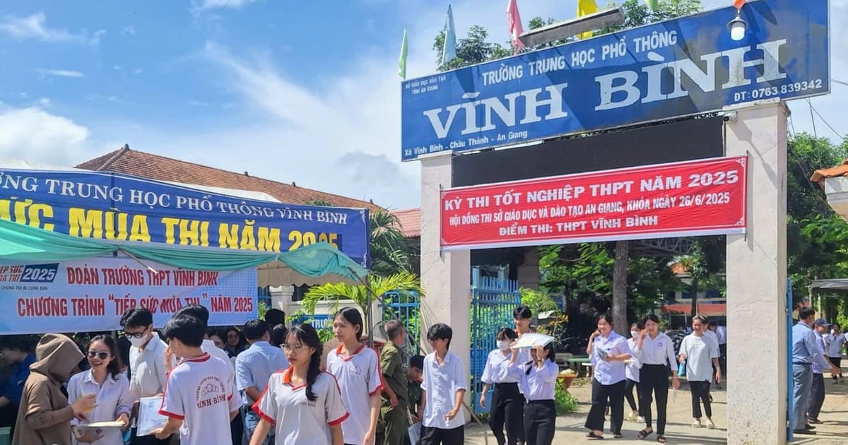 An Giang có gần 40 nghìn thí sinh đăng ký dự thi tốt nghiệp THPT