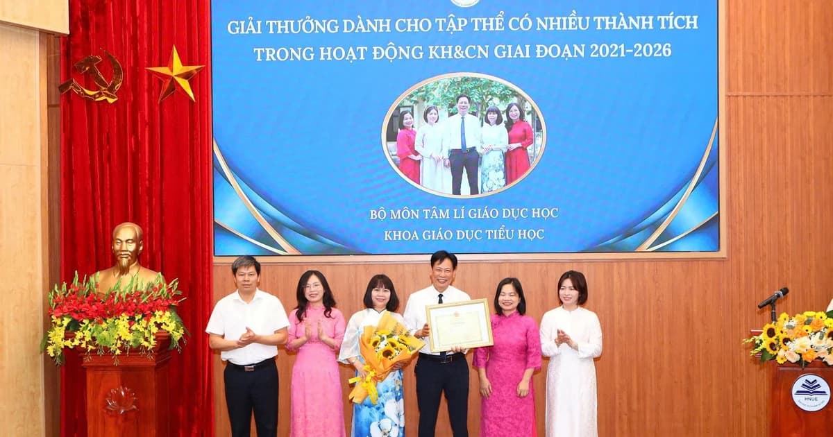 Trường ĐH Sư phạm Hà Nội trao Giải thưởng Khoa học và Công nghệ