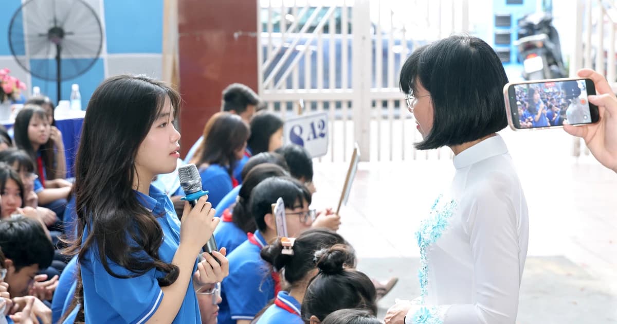 Tạo không gian cho học trò giãi bày tâm sự trước khi chuyển cấp