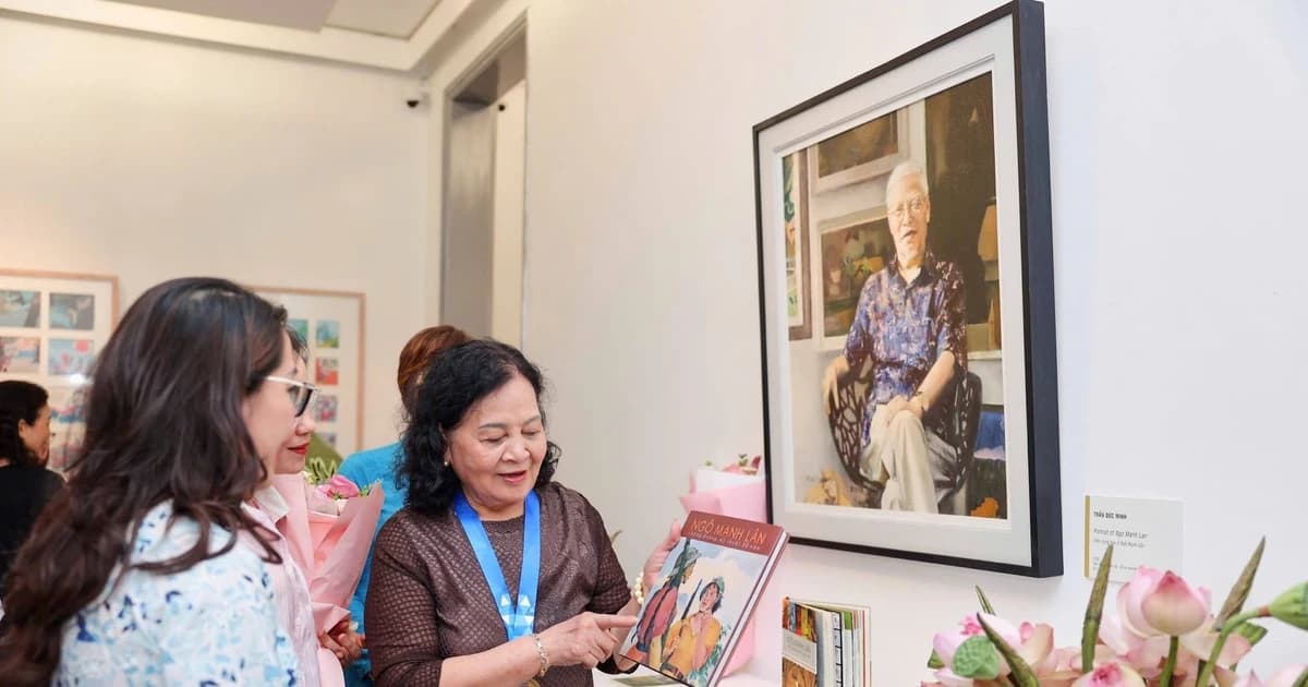 Khám phá ‘thế giới tuổi thơ’ qua tranh cố NSND Ngô Mạnh Lân