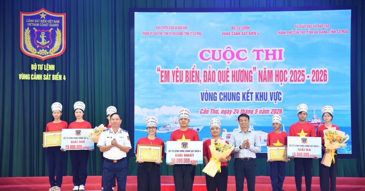 Cảnh sát biển lan tỏa tình yêu biển, đảo tới học sinh miền Tây