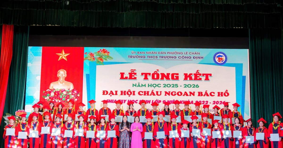 Hải Phòng: Trường THCS Trương Công Định rực rỡ mùa quả ngọt năm học 2025 – 2026