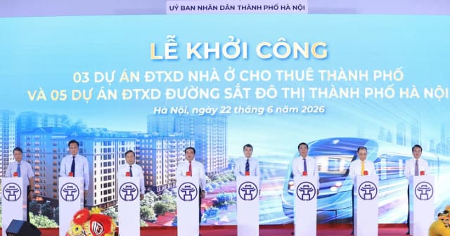 Hà Nội khởi công 5 tuyến đường sắt đô thị và 3 dự án nhà ở cho thuê