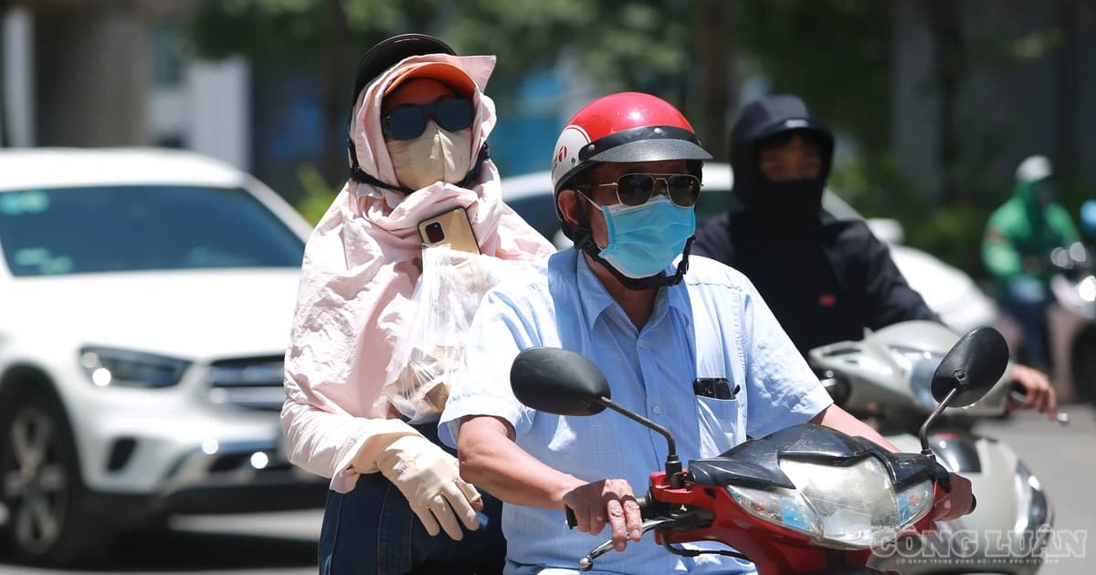 Nắng nóng đỉnh điểm ở miền Bắc, Hà Nội tiệm cận 40 độ C