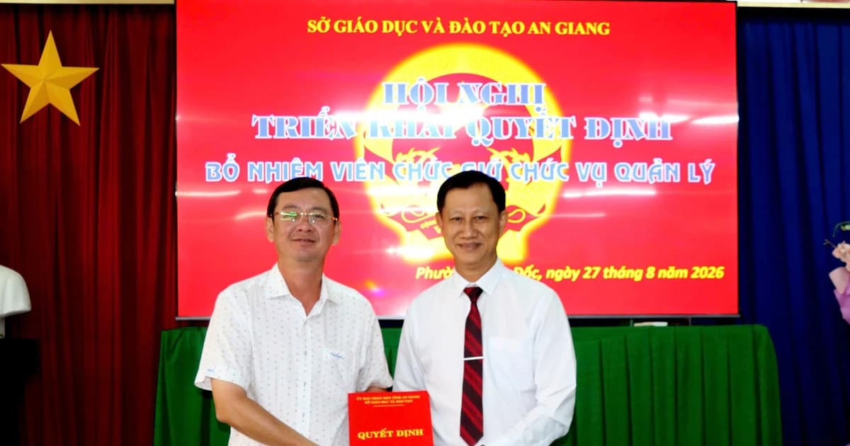 Trường THPT chuyên Thủ Khoa Nghĩa (An Giang) có tân Hiệu trưởng