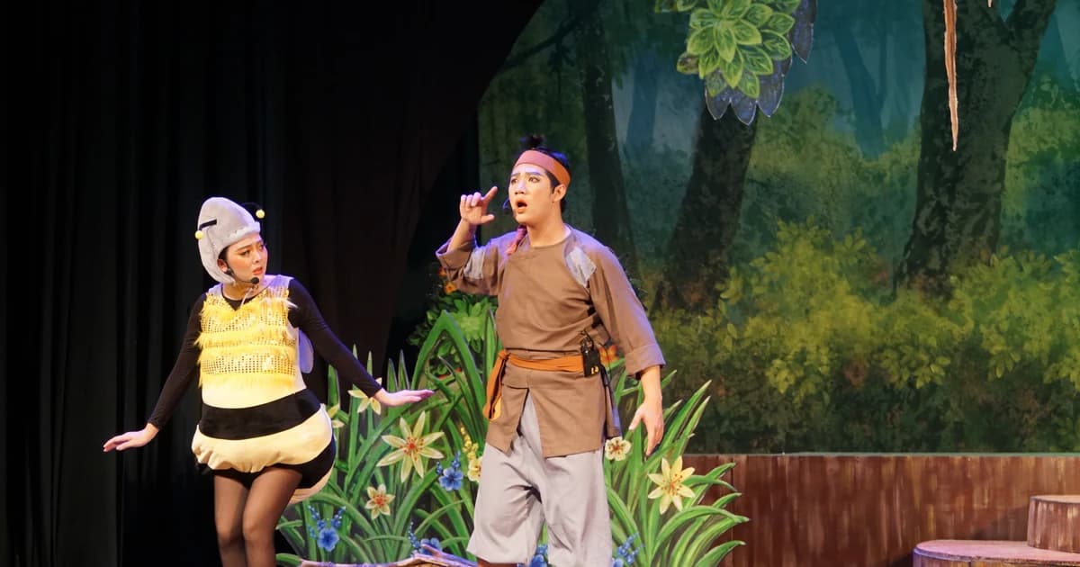 Vở chèo 'Chuyện chú Cuội cây đa': Lời nhắc bảo vệ cuộc sống mai sau