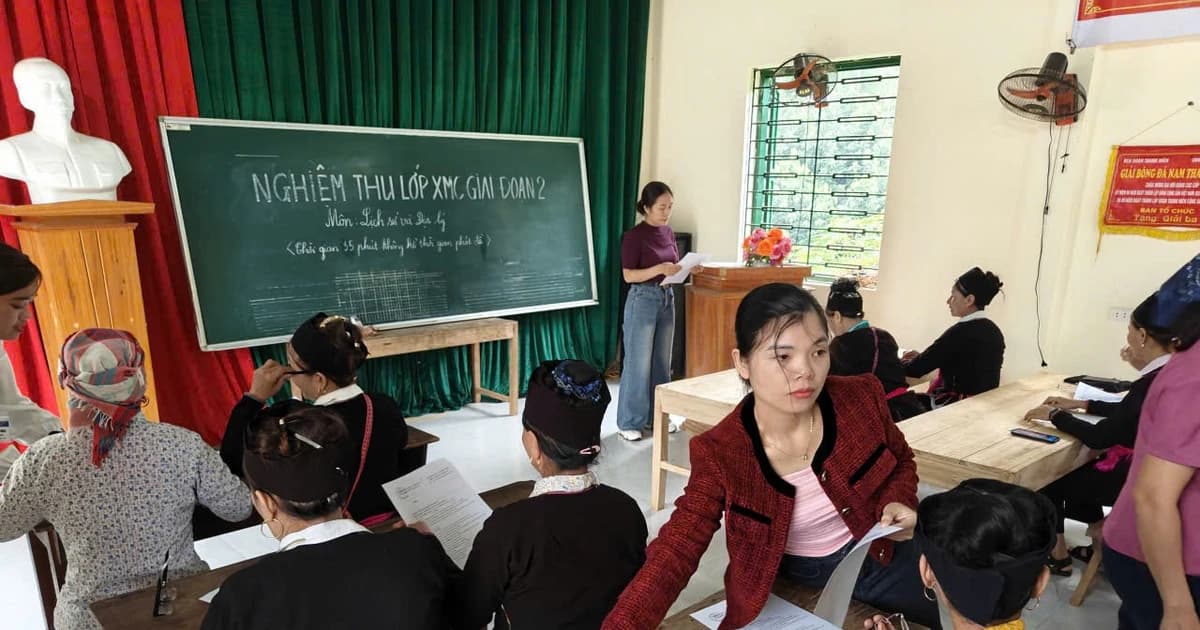 Hiệu quả của các lớp học xóa mù chữ tại xã biên giới Lạng Sơn