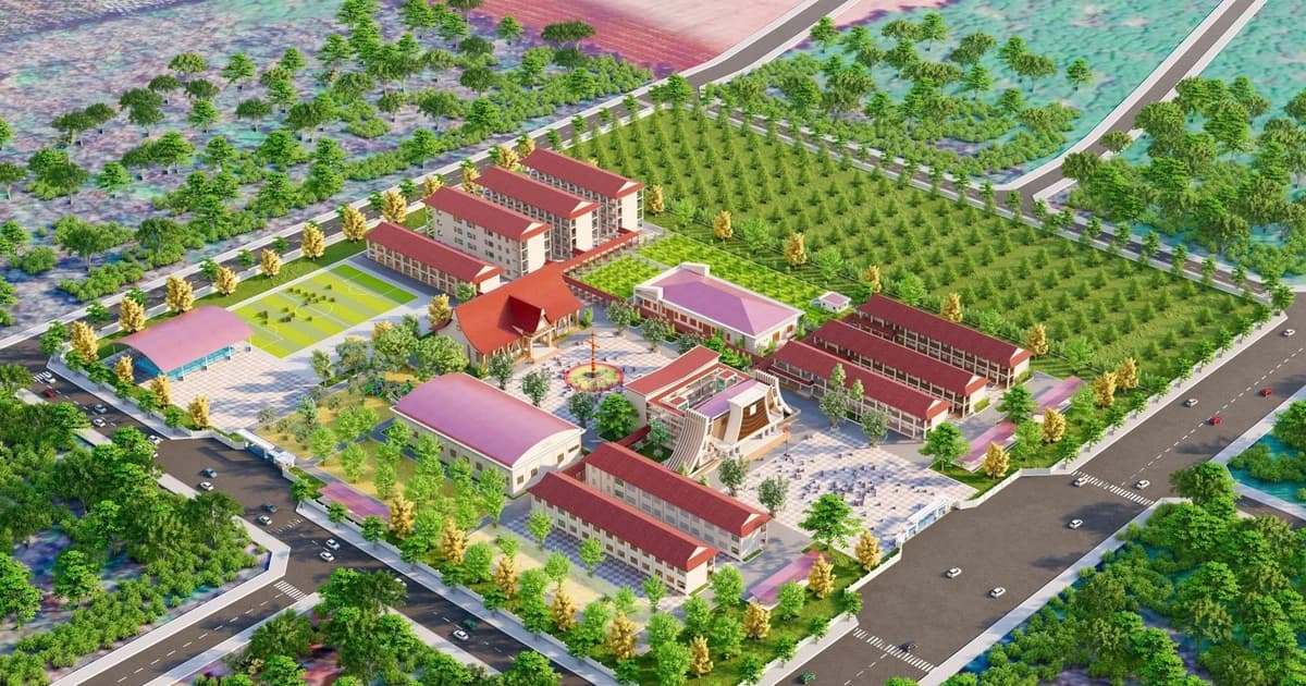 Niềm vui thầy trò vùng biên khi Gia Lai khởi công xây trường nội trú liên cấp
