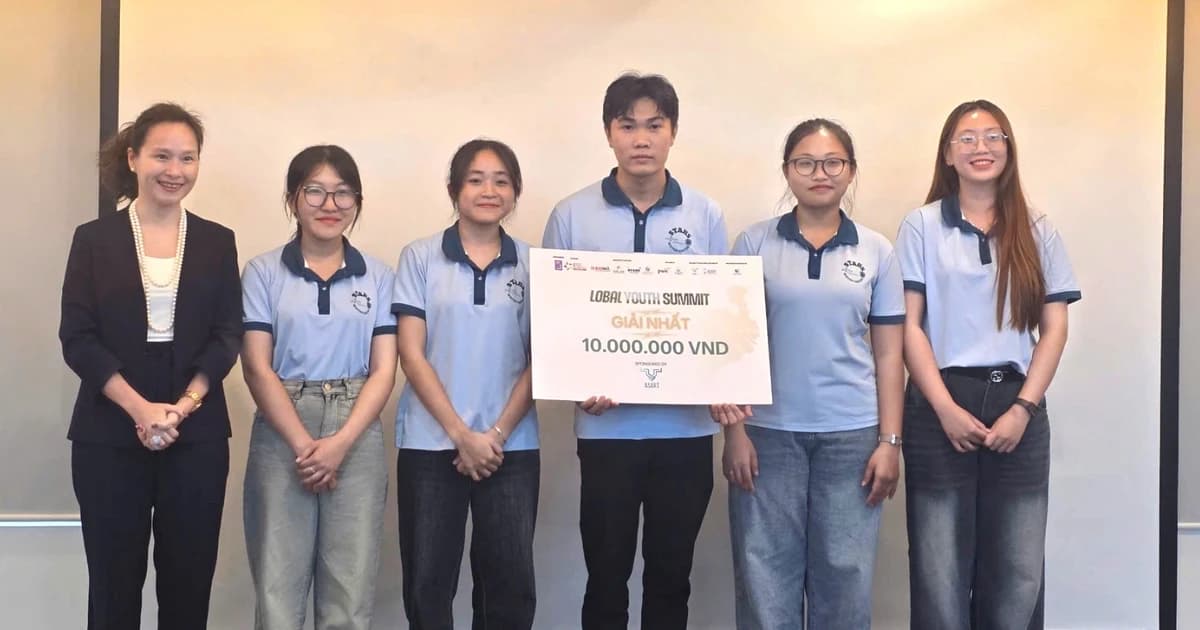 Sinh viên Trường ĐH Trà Vinh giành giải Nhất Global Youth Summit 2025
