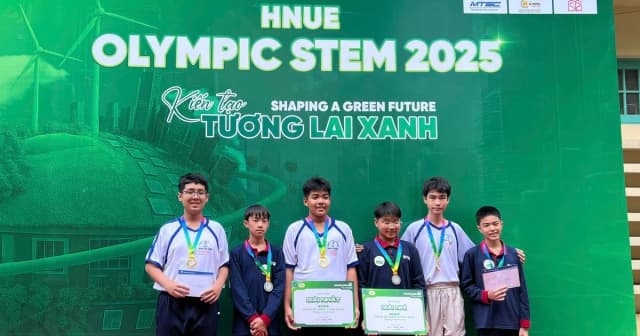 Học sinh Cần Thơ đoạt giải Vô địch khối THCS tại Cuộc thi HNUE Olympic STEM 2025