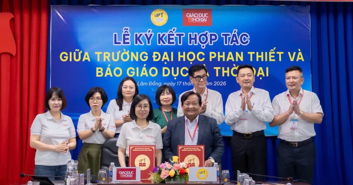 Báo Giáo dục và Thời đại ký kết hợp tác với Trường Đại học Phan Thiết