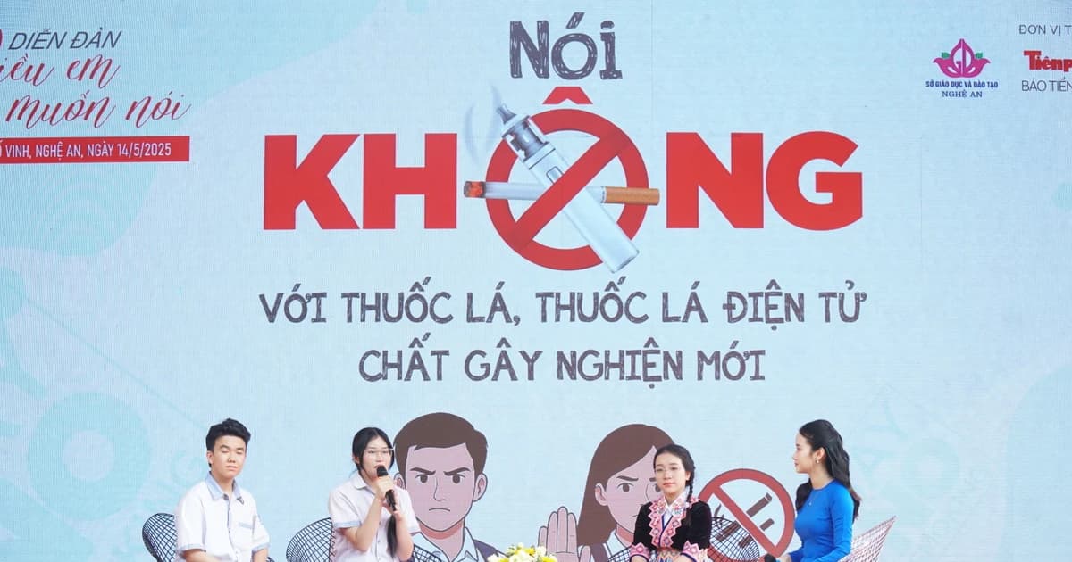 Học sinh lên tiếng nói không với thuốc lá, chất gây nghiện mới