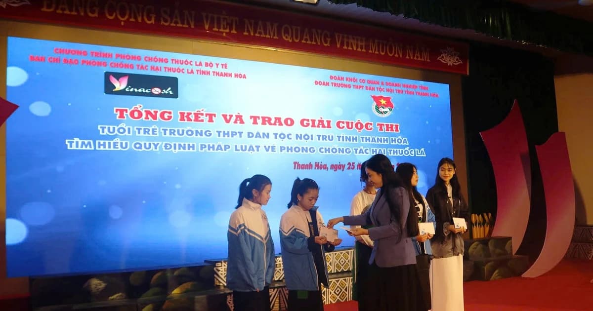 Trường học ở Thanh Hóa tăng cường phòng chống thuốc lá