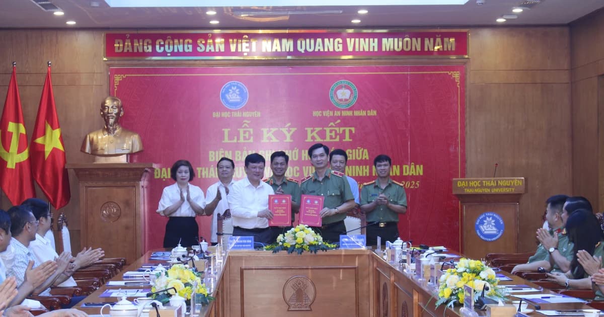 Đại học Thái Nguyên hợp tác toàn diện với Học viện An ninh Nhân dân