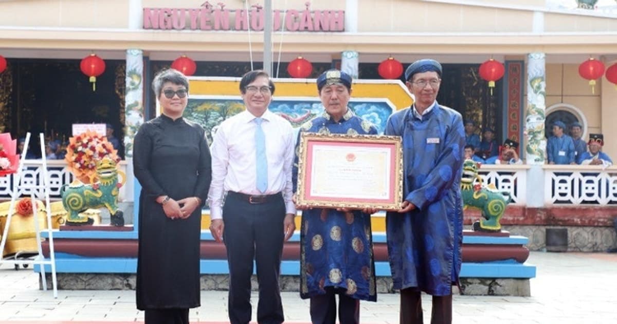 Lễ giỗ Lễ Thành hầu Nguyễn Hữu Cảnh được công nhận Di sản quốc gia