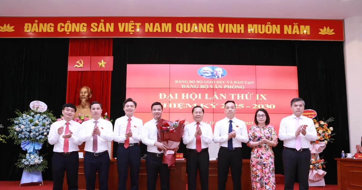 Tổ chức thành công Đại hội Đảng bộ Văn phòng Bộ GD&ĐT