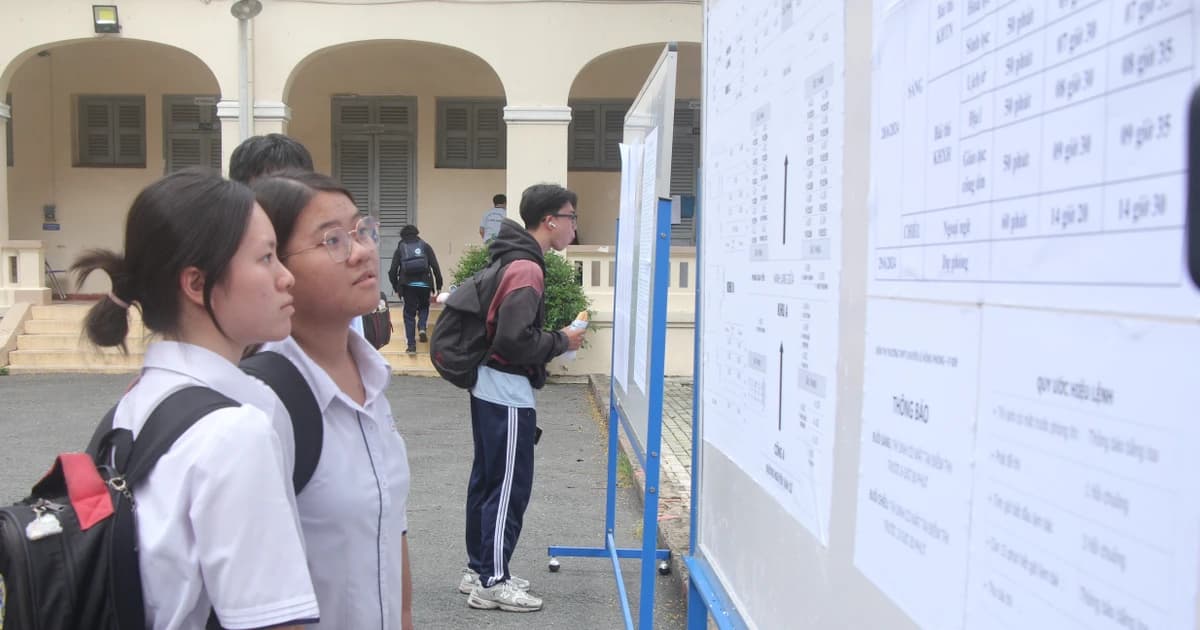 Chi tiết 171 điểm thi tốt nghiệp THPT năm 2025 tại TPHCM