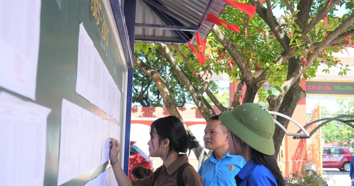 Điểm trúng tuyển vào lớp 10 của nhiều trường THPT tại Nghệ An giảm mạnh