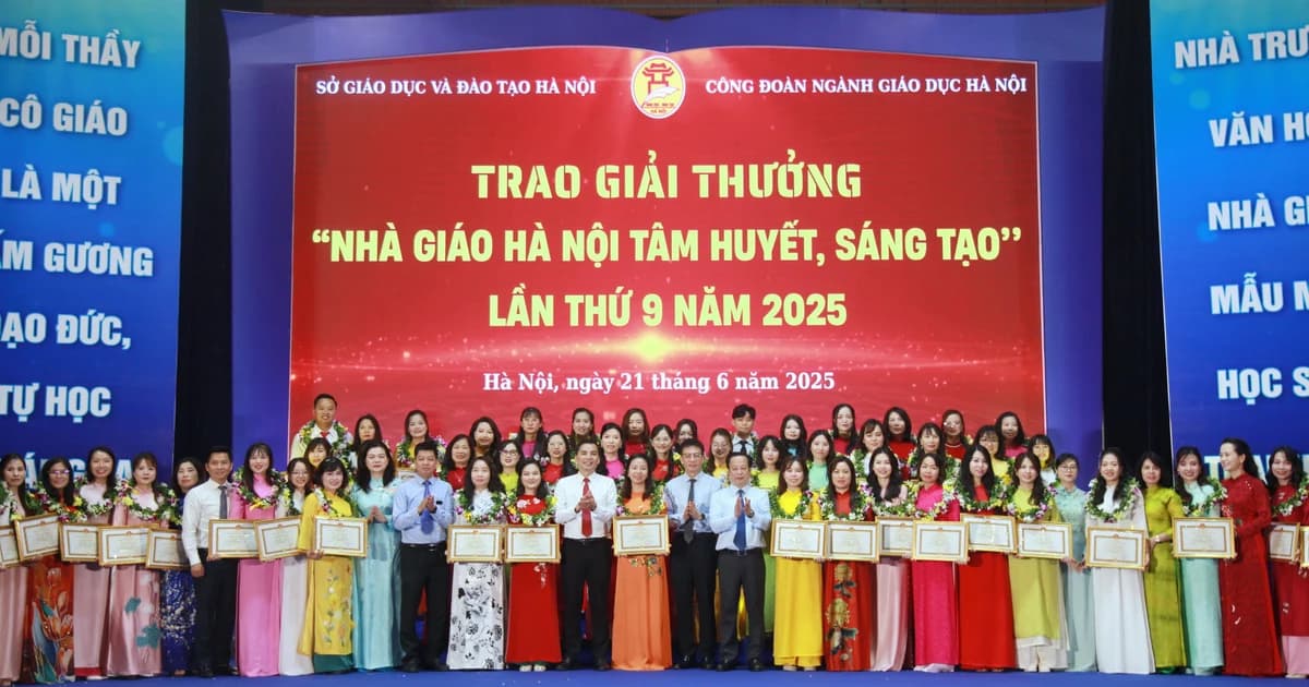 Lan tỏa ý nghĩa giải thưởng Nhà giáo Hà Nội tâm huyết sáng tạo