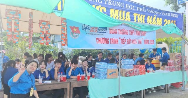 Sức trẻ An Giang lan tỏa tinh thần tiếp sức mùa thi