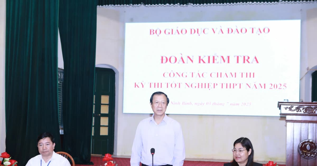 Không ép tiến độ để đảm bảo chất lượng chấm thi tốt nghiệp THPT