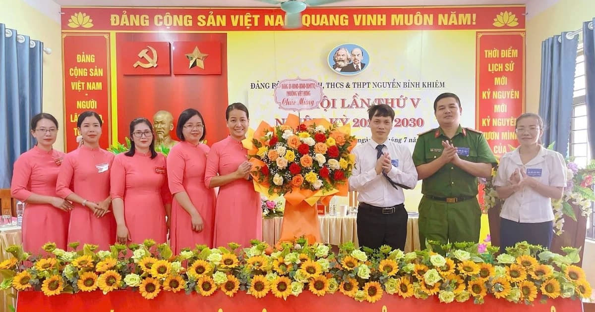 Đại hội Đảng bộ Trường Nguyễn Bỉnh Khiêm nhiệm kỳ 2025 - 2030