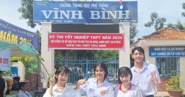 An Giang có thứ hạng cao nhất ĐBSCL điểm trung bình thi tốt nghiệp THPT