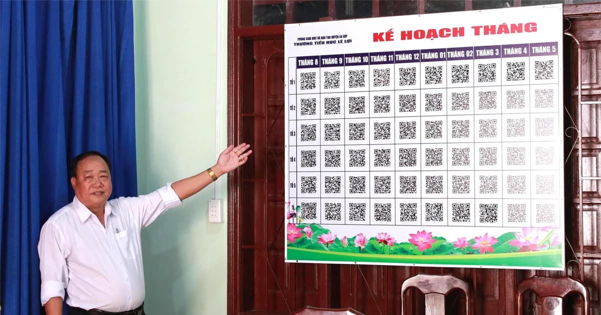 Trường vùng biên Đắk Lắk tiên phong dùng mã QR trong giáo dục
